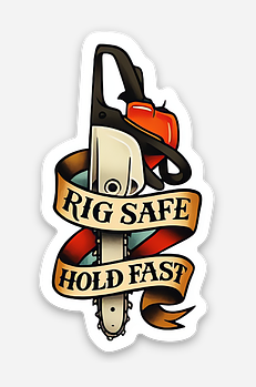 Rig Safe Hold Fast Sticker