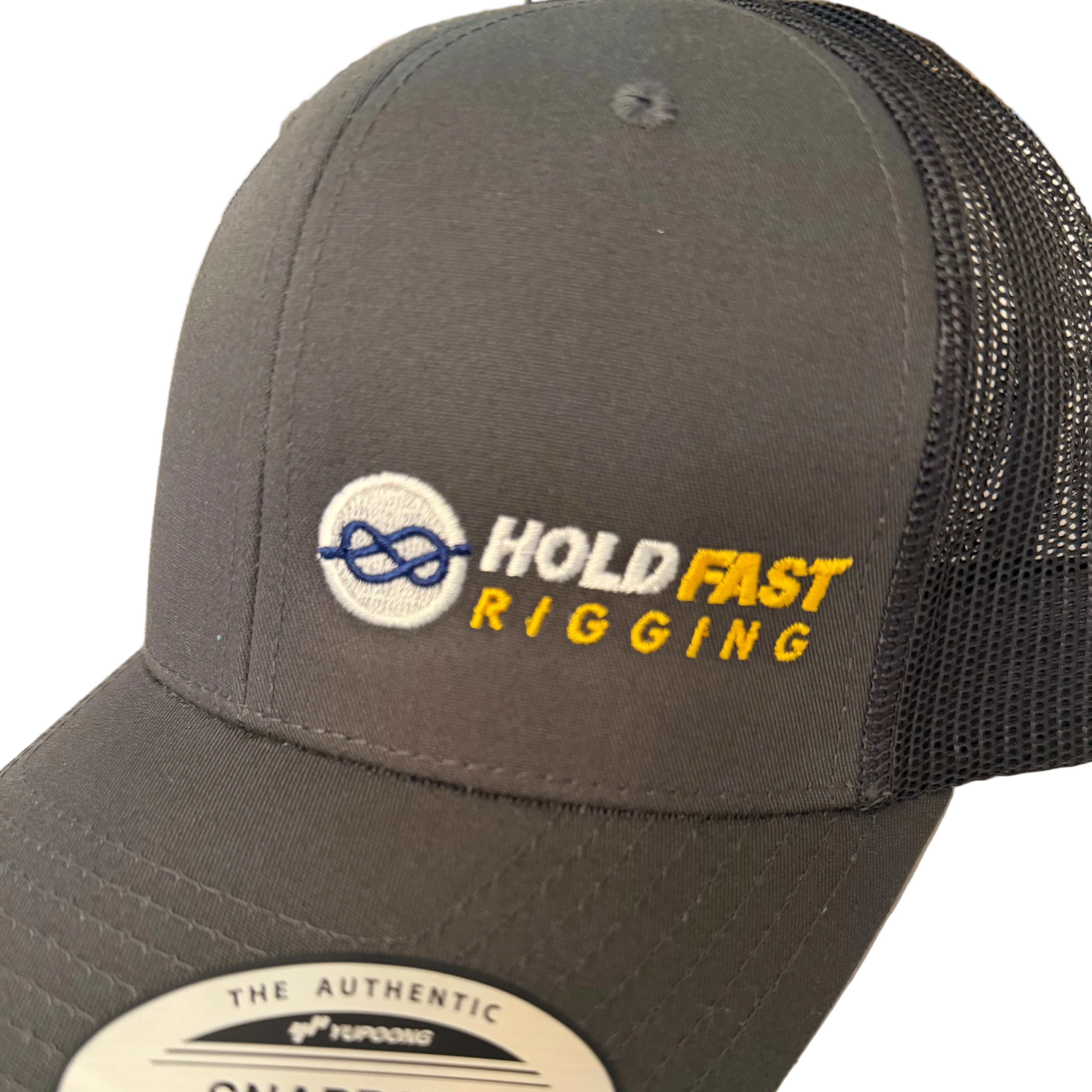 Hold Fast Rigging Trucker Hat Charcoal Gray