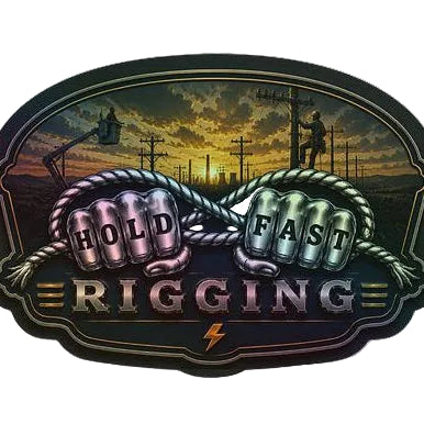 Metallic Hold Fast Rigging Utility Sticker